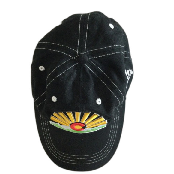 Aksels Cap Hat Unisex Adjustable Strap Black Colorado Sunset Views Graphic - Picture 3 of 8